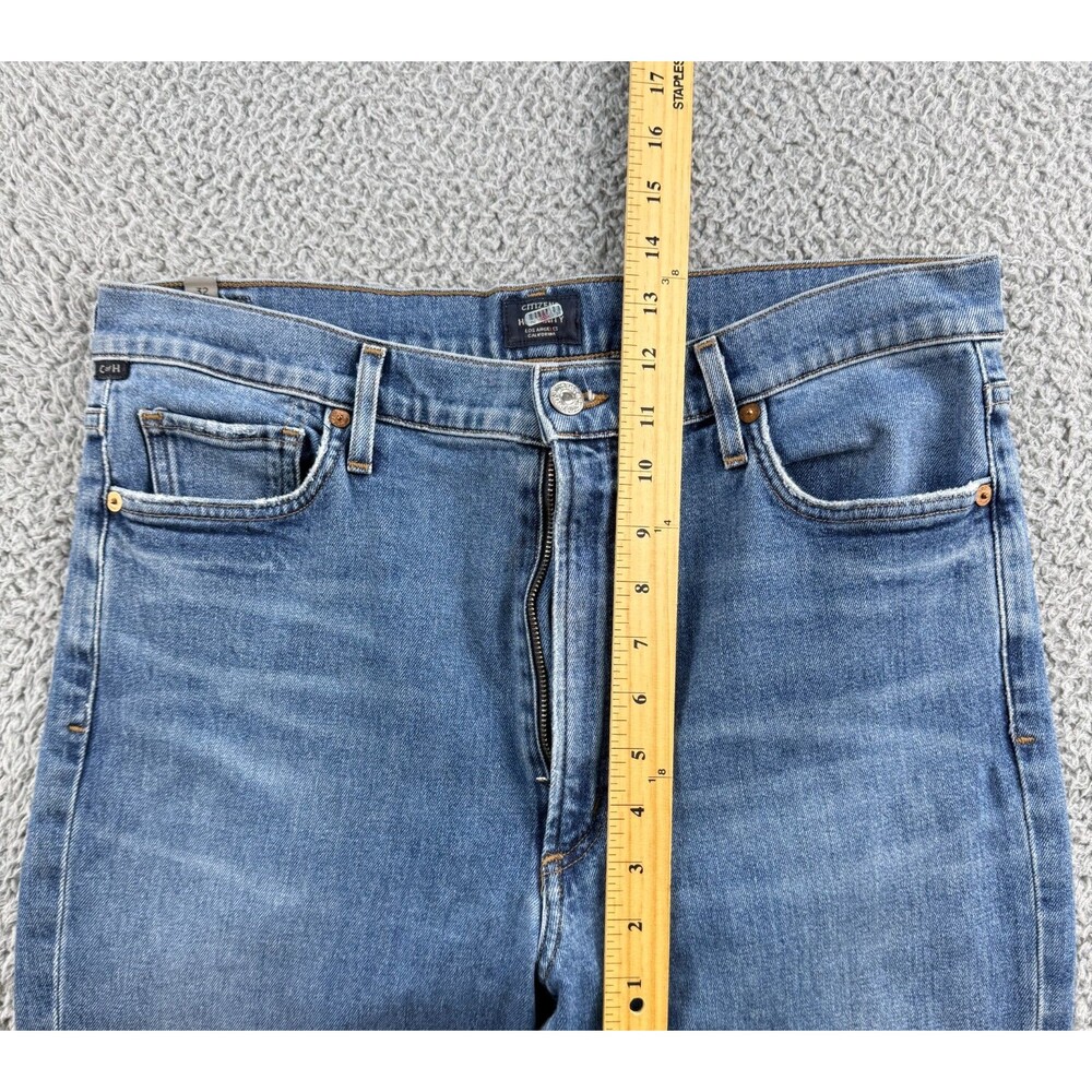 Citizens Of Humanity Georgia High Rise Bootcut Jeans Womens 32 (32x33) Spilt Hem - Picture 10 of 16